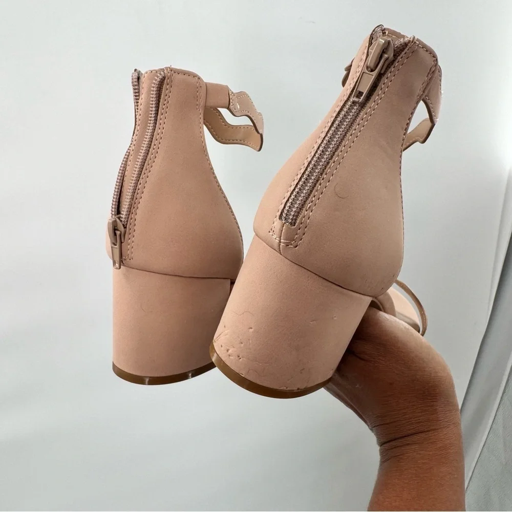 INC International Concepts Women's Tan block heel Sandals 12M